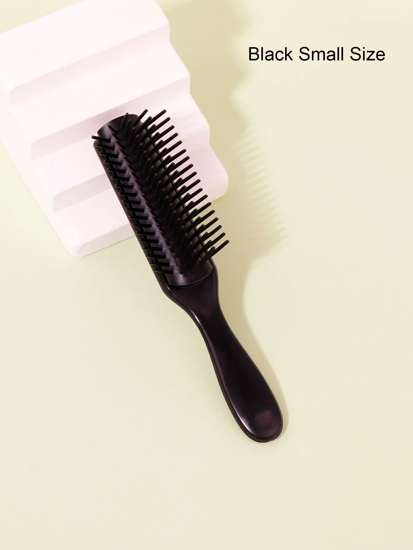 1pcs 9-row wrinkle removal massage curly hair brush, detachable 9-row comb plastic wet hair brush