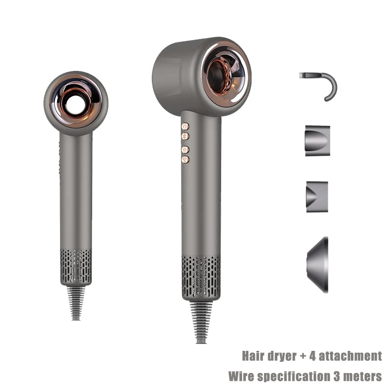 Professional Hair Dryer 1600W 220v Leafless Negative Ion Hair Dryer Home Travel Hair Styler Blow drier