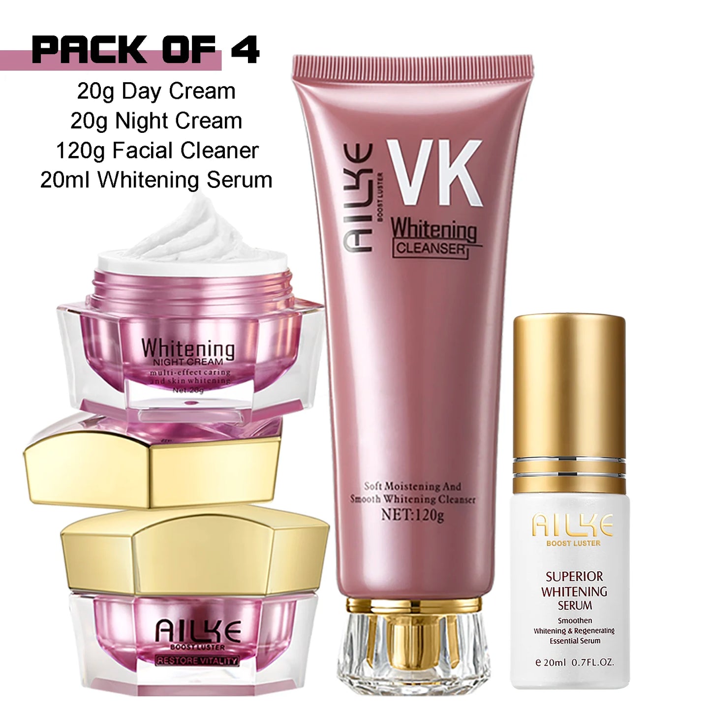 AILKE Lightening Face Cream, Antioxidant, Radiant Skin, Firming, With Sodium Hyaluronate, Clean Skin Facial Cream