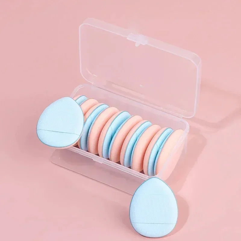 5/10Pcs Mini Finger Puff Foundation Small Air Cushion Powder Sponge Face Concealer BB Cream Cosmetic Applicator Makeup Tools