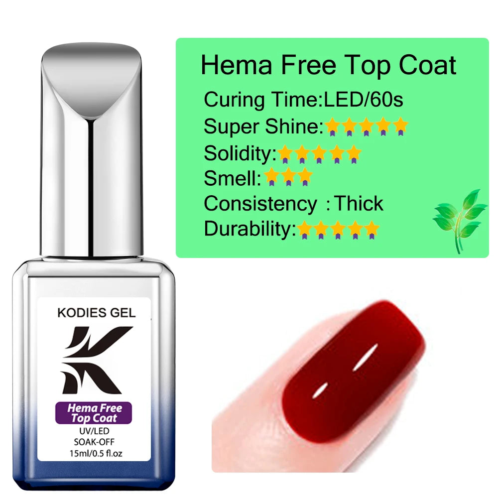 KODIES GEL Bio Keratin Rubber Base Coat UV Gel Nail Polish Vitamin Formula Repair Nail 15ml Semi Permanent Manicure Strengthener