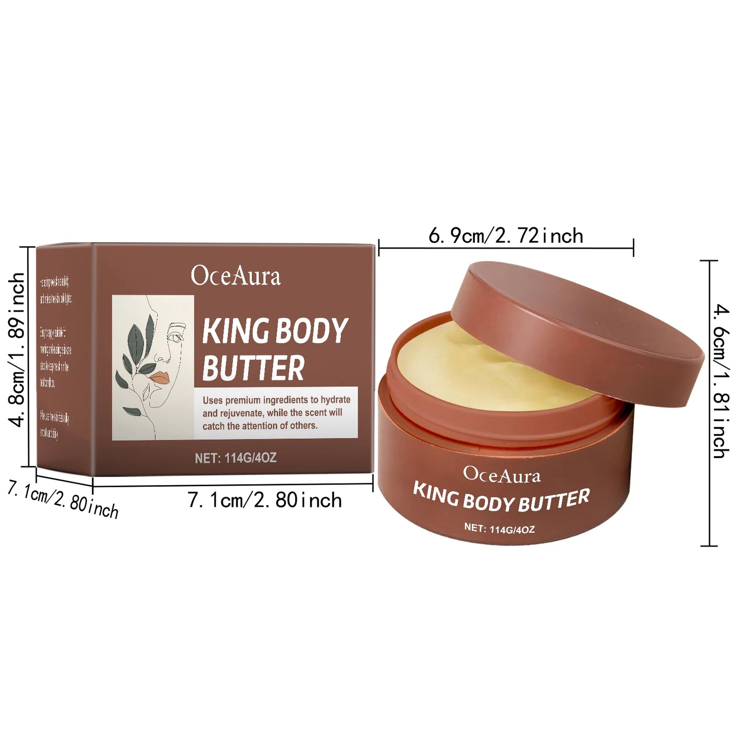 Shea Butter Moisturizing Cream Soft Smooth Skin Care Nourishing Body Butter Intense Hydration for Dry & Rough Skin Body Care