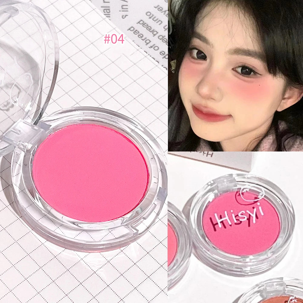 Monochrome Blush Palette Rose Orange Soft Mist Girl Blusher Powder Natural Face Makeup Matte Peach Rouge Contour Shadow Palette
