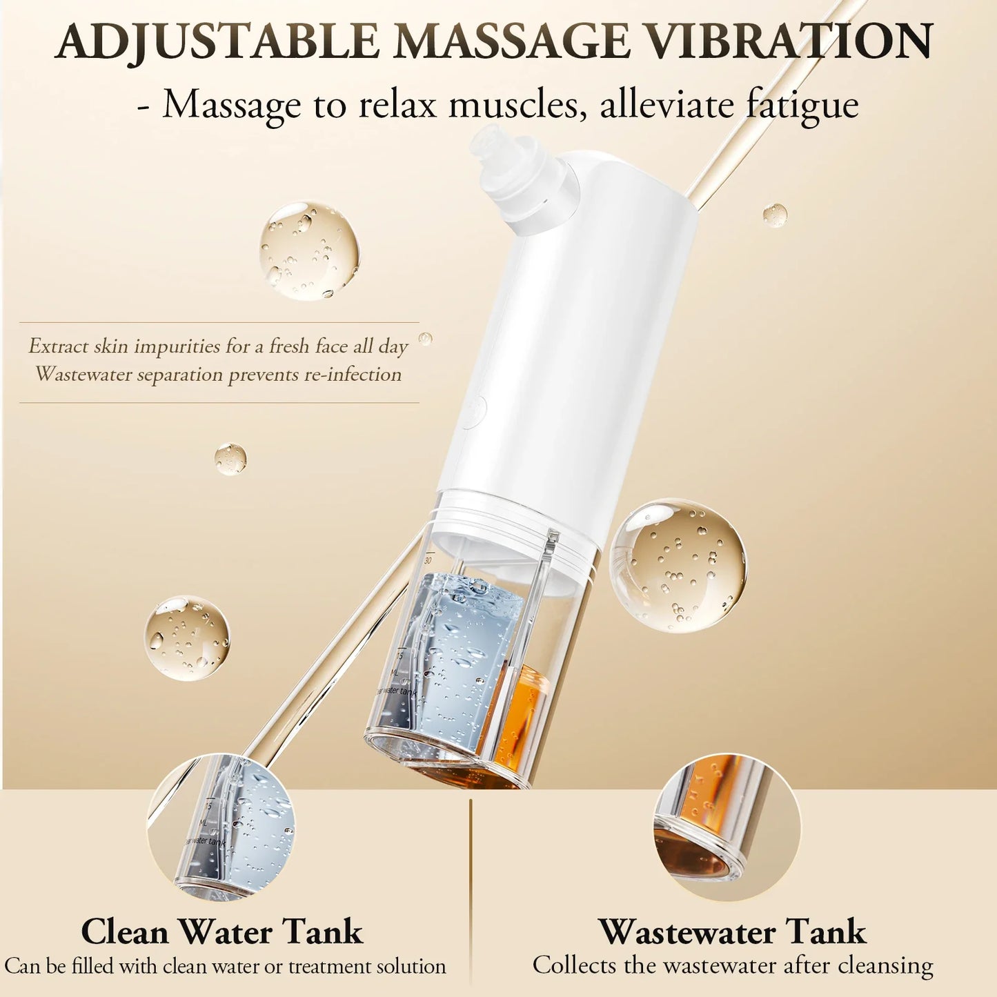 ANLAN Water Blackhead Remover Pore Vacuum Face Cleaner Water Cycle Facial Whitehead Acne Suction Hydro Cleanse Skin Care
