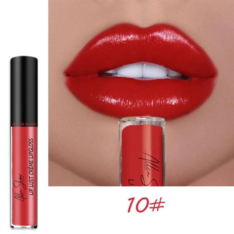 12-Color Women’s Lipstick & Lip Gloss Set – Waterproof, Long-Lasting, Moisturizing, Vivid Colorful Lip Makeup