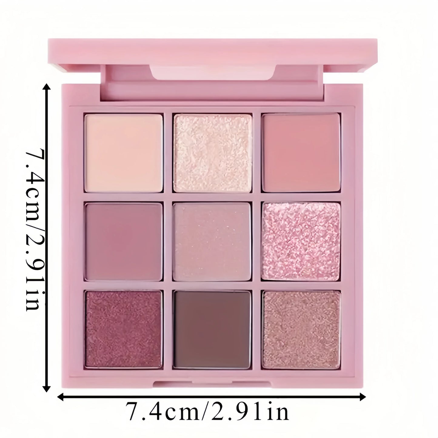 New 9 Color Smokey Eyeshadow Palette Color Glitter Pearl & Matte Pressed Powder Waterproof Pigmented Eyeshadow Palette