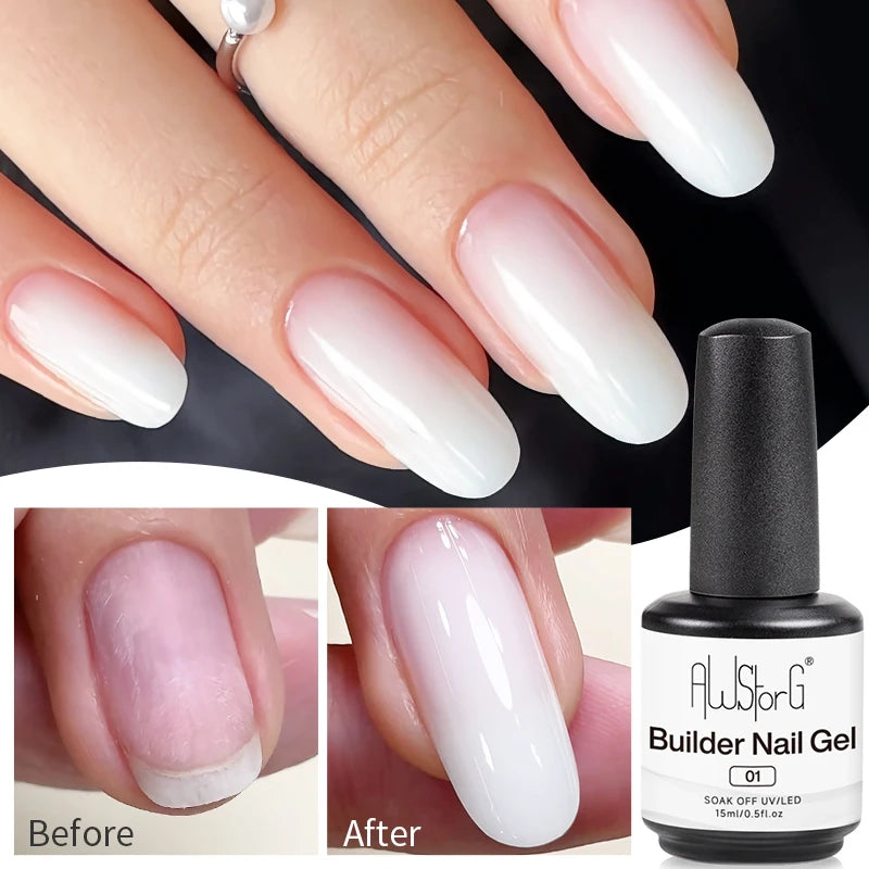 AWStorG 15ML Super Top Coat Function Gel No Wipe Matte Top Gel Transparent Soak Off UV LED NailArt Manicure Gel Varnish Primer