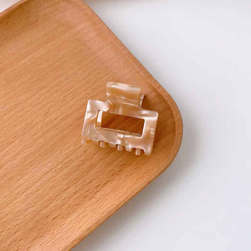Fashion Hair Claws for Women Acetate Hair Clip Colorful Plaid Small Claw Clip Girls Hair Barrettes Hair Accessories 2022 New