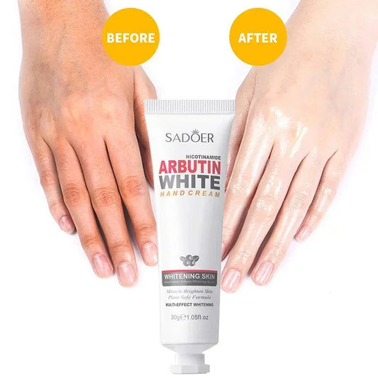 Whitening Hand Cream Niacinamide Arbutin Moisturizing Nourishing Exfoliating Calluses Anti-Chap Drying Crack Repair Body Care