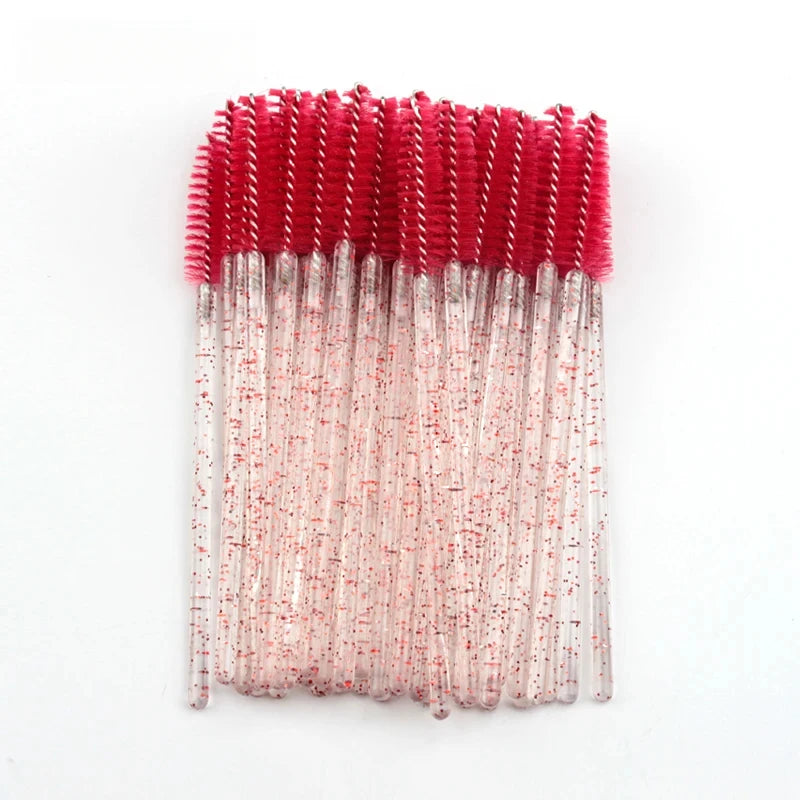5/50 Pcs Eyelash Brushes False Eye Lashes Extension Tools Eyebrow Brush Mascara Wands Applicator Spoolers Lashes Cosmetic Tool