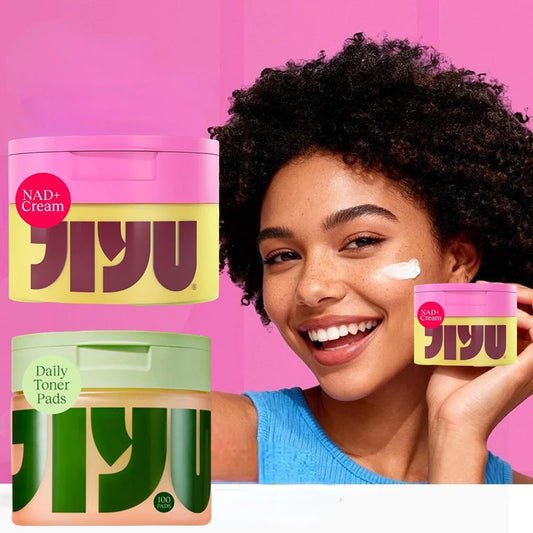 Korean NAD+ Anti-Aging Cream & 100pcs Polishing Cotton Pads Skin Rejuvenation Cell Renewal Enhance Skin Elasticity Daily Care