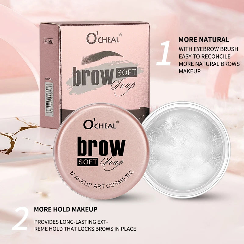 Eyebrow Styling Gel 3D Feathery Brow Wax – Waterproof, Long-Lasting, Easy-to-Wear Shaping Gel for Natural Sculpted Eyebrows Makeup
