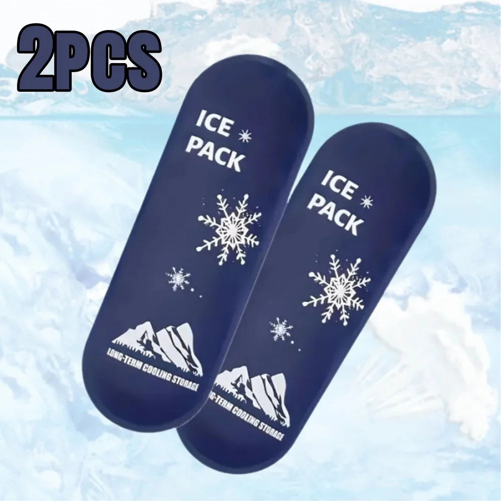 1/6pcs Insulin Gel Ice Bag Reusable Cooling Bag Refrigerated Ice Strip Cold Insulation Ice Pack for Pain Relief Medicine Storage