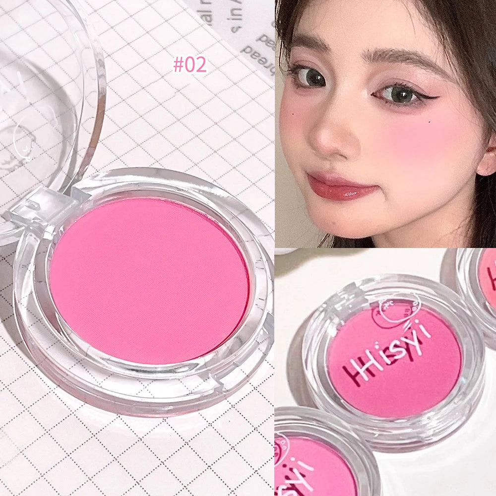 Monochrome Blush Palette Rose Orange Soft Mist Girl Blusher Powder Natural Face Makeup Matte Peach Rouge Contour Shadow Palette