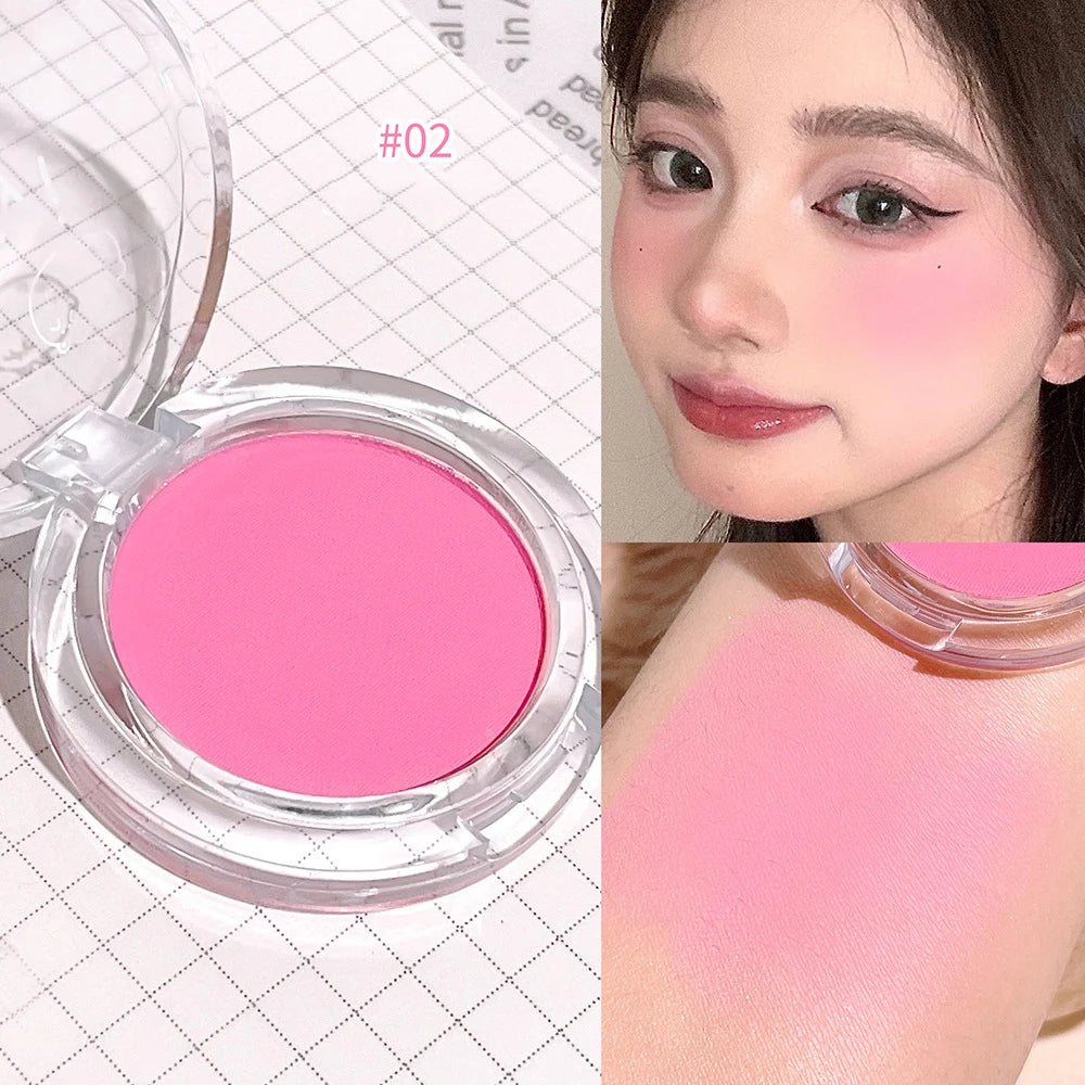 Monochrome Blush Palette Rose Orange Soft Mist Girl Blusher Powder Natural Face Makeup Matte Peach Rouge Contour Shadow Palette