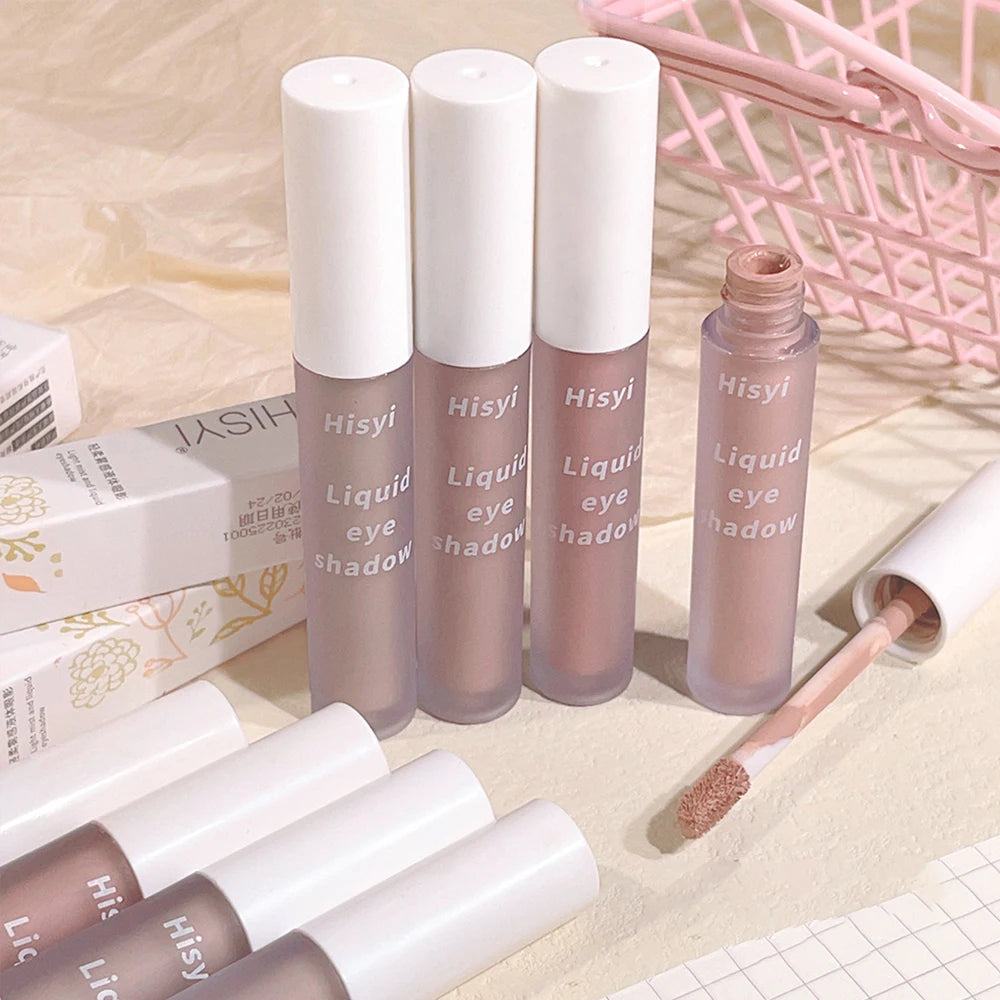 Single-Color Eyeshadow Liquid - Matte, Velvety, Enhances Complexion, Low Saturation, Blendable, Soft Matte Finish, Easy to Apply