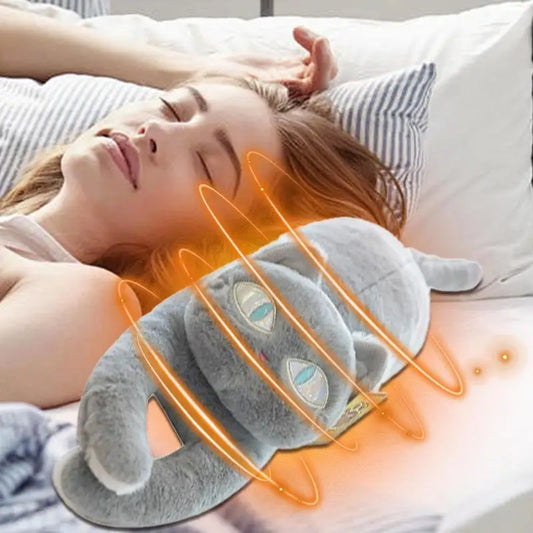 Heating Pad Stuffed Animal Cat Cartoon Period Plush Heating Pad Kitty Plush Toy Pillows Portable Insulated Blanket Hot Compress