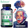 Ginkgo Biloba Extract, B Vitamin Supplement, Supports Brain Function and Memory, Focus, Stress Relief, 60/120 Veggie Capsules