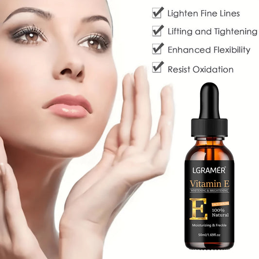 Vitamin E Face Serum Whitening Shrinking Pore Wrinkle Removing Blackspot Lightening Skin Care Essence Skin Care Product