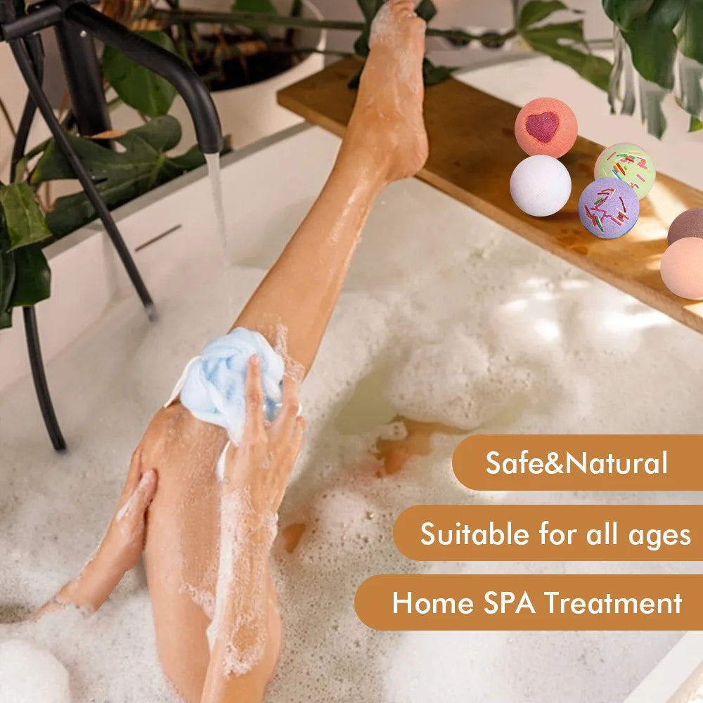 Bath Bombs for Women Gift Set 12pcs Natural Wonderful Fizz Effect for Bubble & Spa Amazing Gift for Wife, Girlfriend, Mother