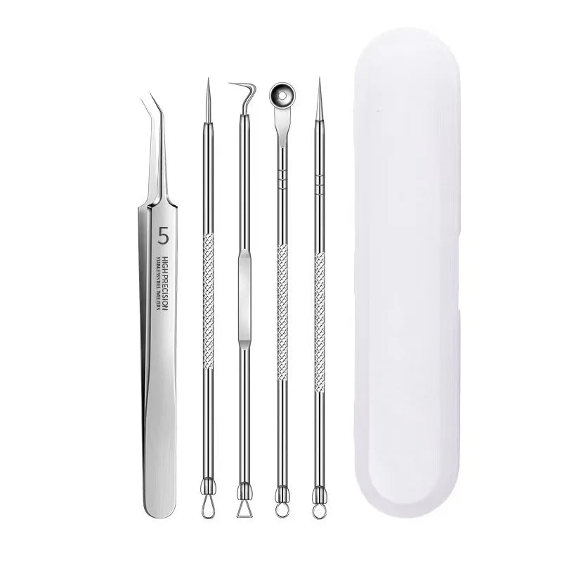 German Ultra-fine No. 5 Cell Pimples Blackhead Clip Tweezers Beauty Face Health Salon Special blackhead remover Acne Needle Tool