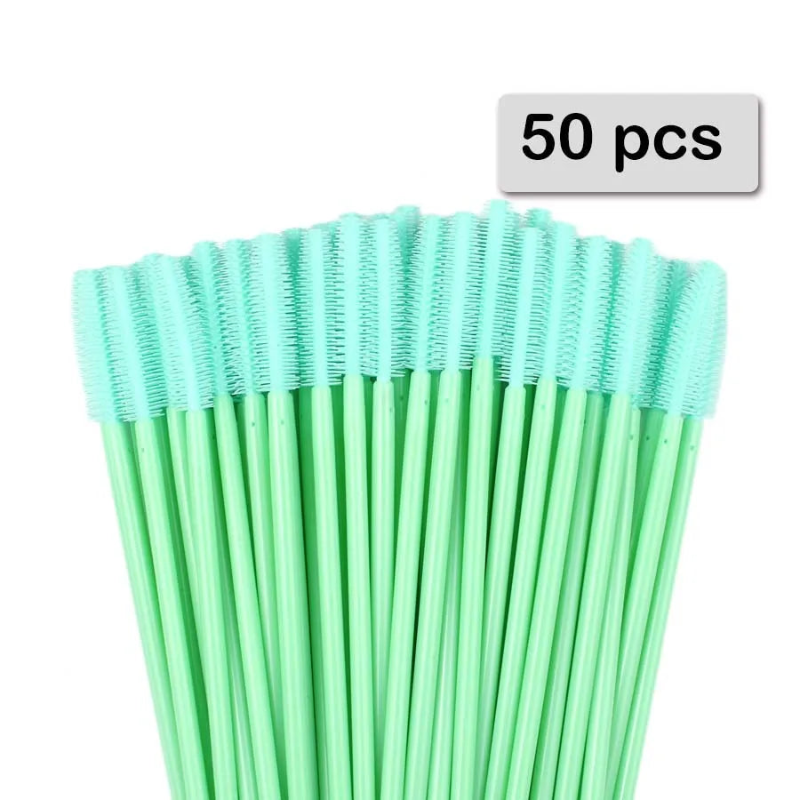 25pcs Silicone Mascara Wands Applicator Disposable Eyelash Brushes Comb Beauty Makeup Brush For Women Eyelash Extension tools