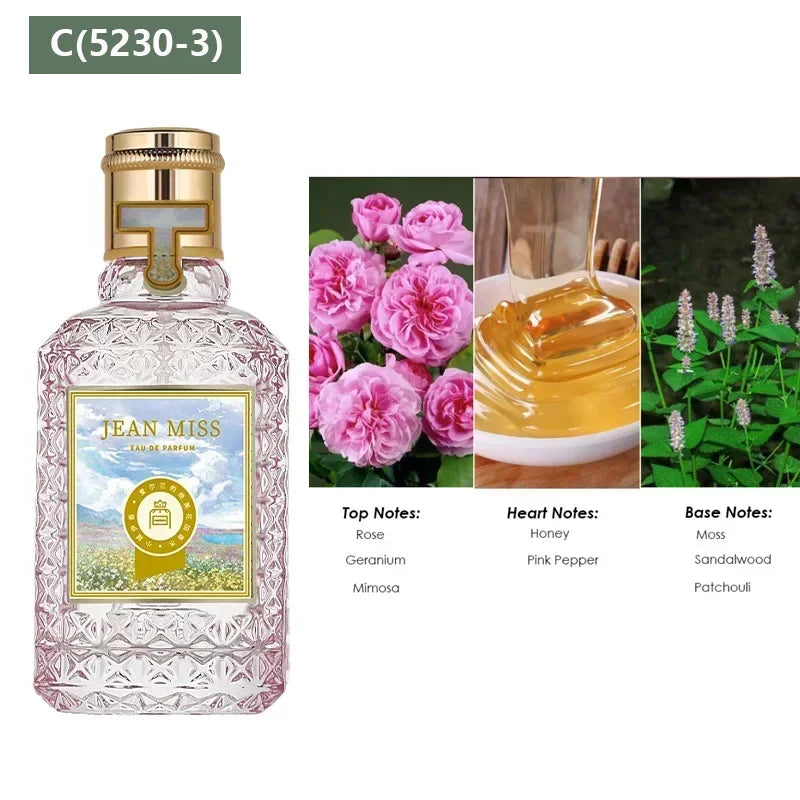 50ml Sweet Floral Fruity Notes Eau De Parfum Long Lasting Women's Perfume Fresh Light Scent Fragrances Body Spray Balminess Gift