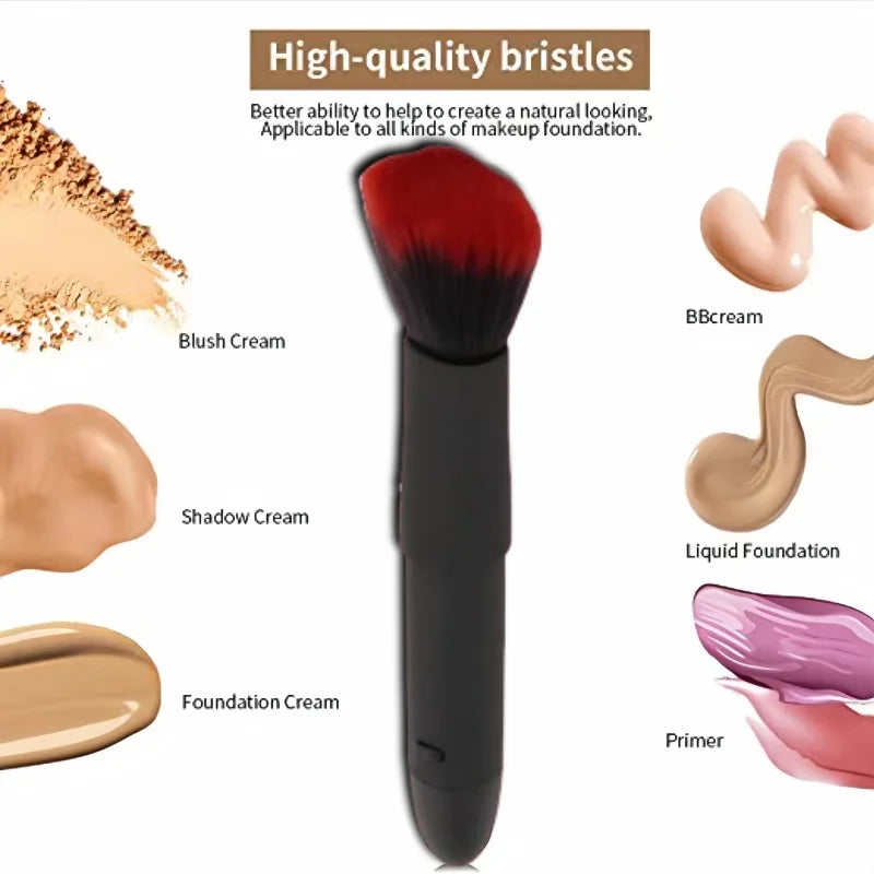 Electric Loose Powder Brush Quick Makeup Brush Blush 10 Gears Vibration Rechargeable Multifunctional Makeup Brush Tools
