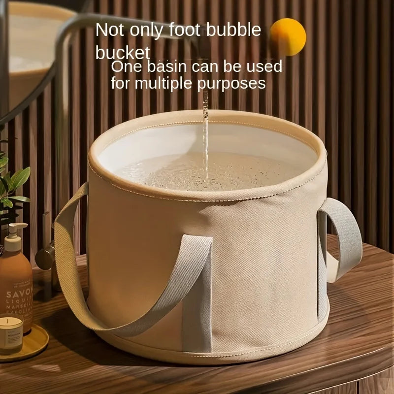 Cordless Portable Foot Soak Tub - Deep, Foldable Basin with Aluminum Insulation for Odor-Free Spa Experience