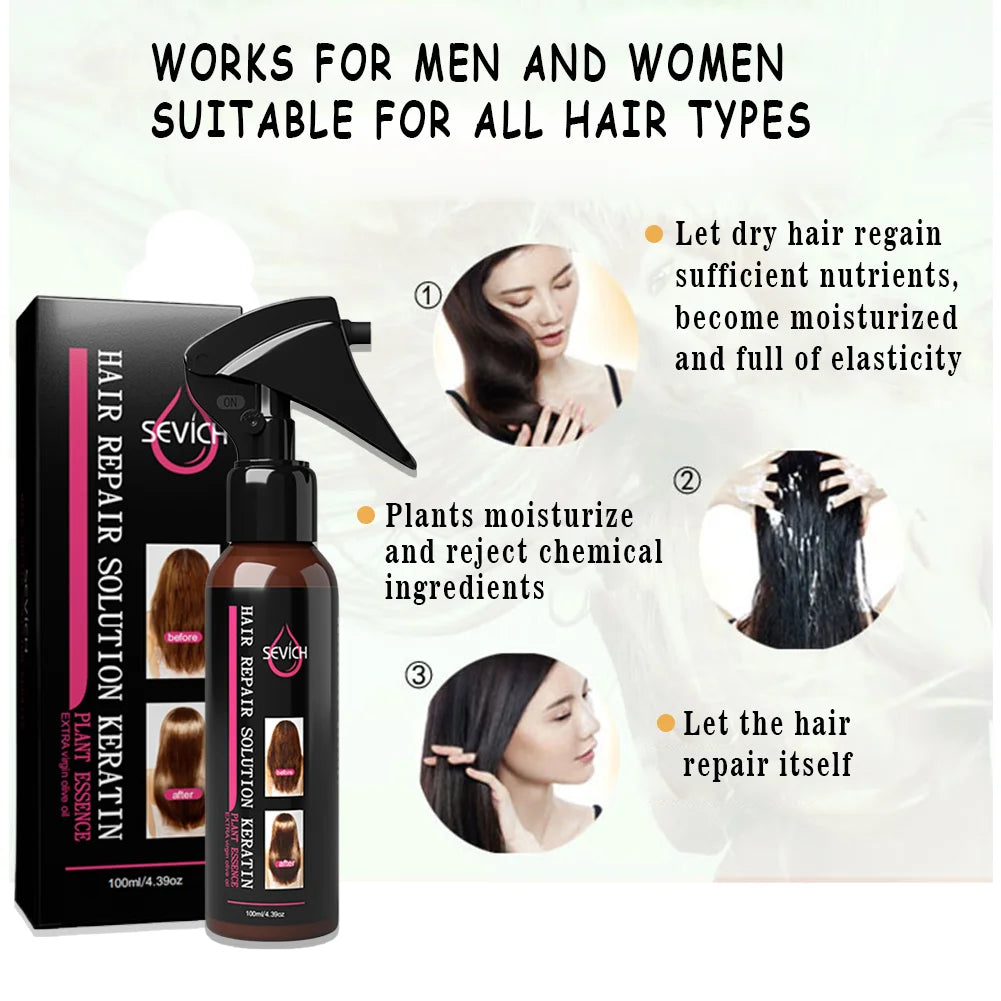 Sevich 100ml Hair Repair Spray Repairs damage restore soft hair for all hair types keratin Hair & Scalp Treatment