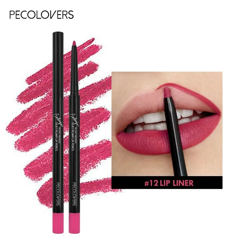 Matte Lip Liner Lipstick Waterproof Non-stick Cup Natural Long-lasting Lipstick Multi-color Lip Cosmetics Lip Pencil