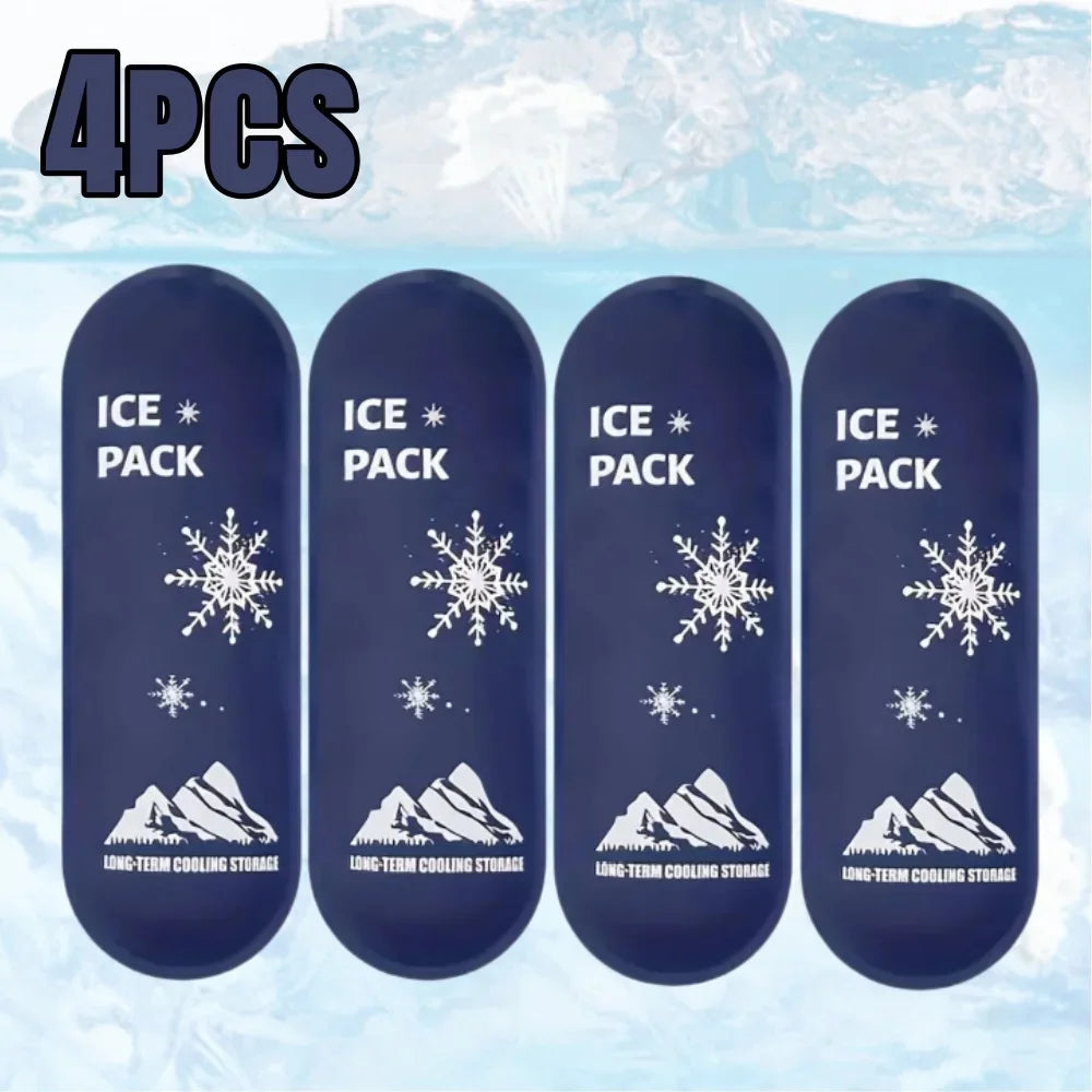 1/6pcs Insulin Gel Ice Bag Reusable Cooling Bag Refrigerated Ice Strip Cold Insulation Ice Pack for Pain Relief Medicine Storage