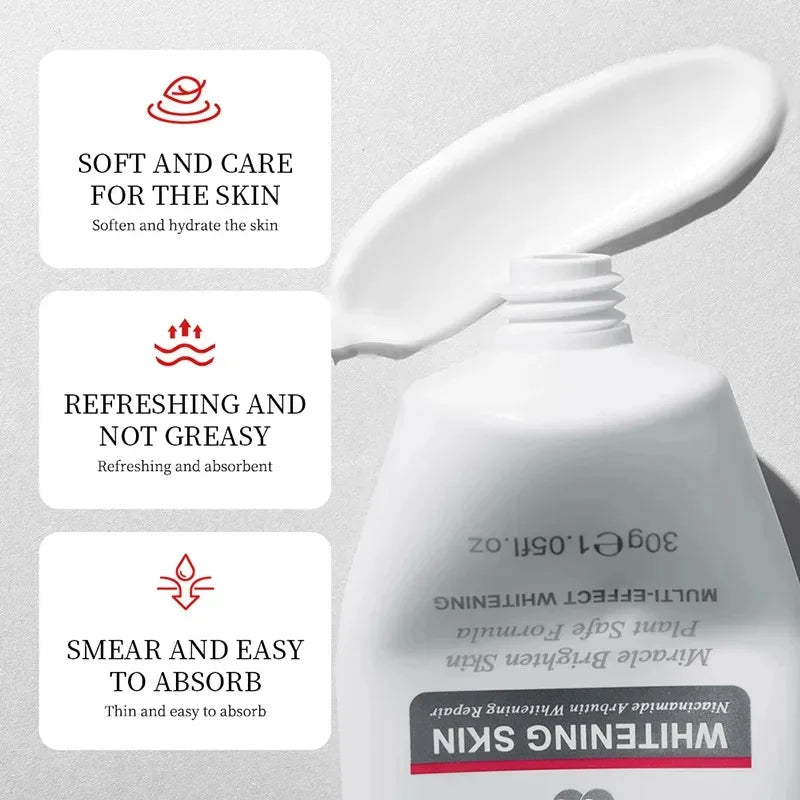 Whitening Hand Cream Niacinamide Arbutin Moisturizing Nourishing Exfoliating Calluses Anti-Chap Drying Crack Repair Body Care