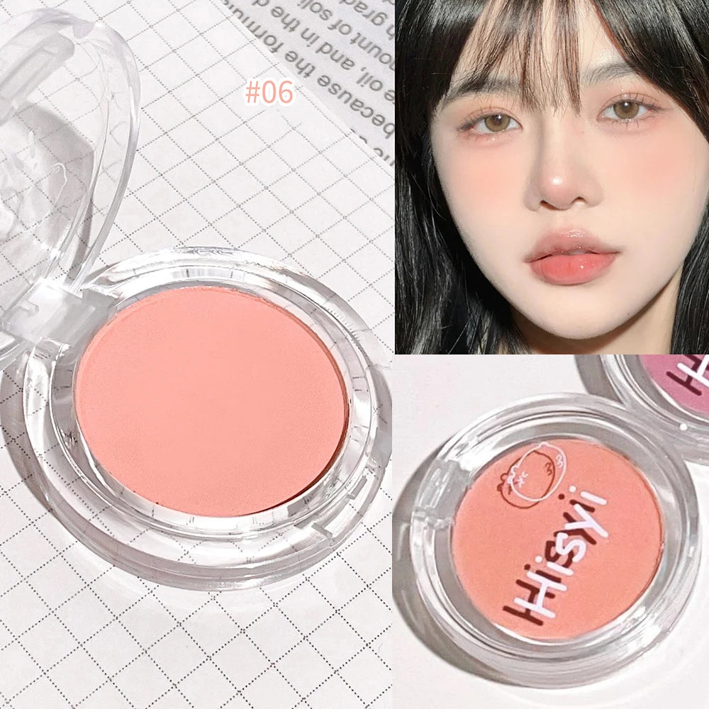 Monochrome Blush Palette Rose Orange Soft Mist Girl Blusher Powder Natural Face Makeup Matte Peach Rouge Contour Shadow Palette
