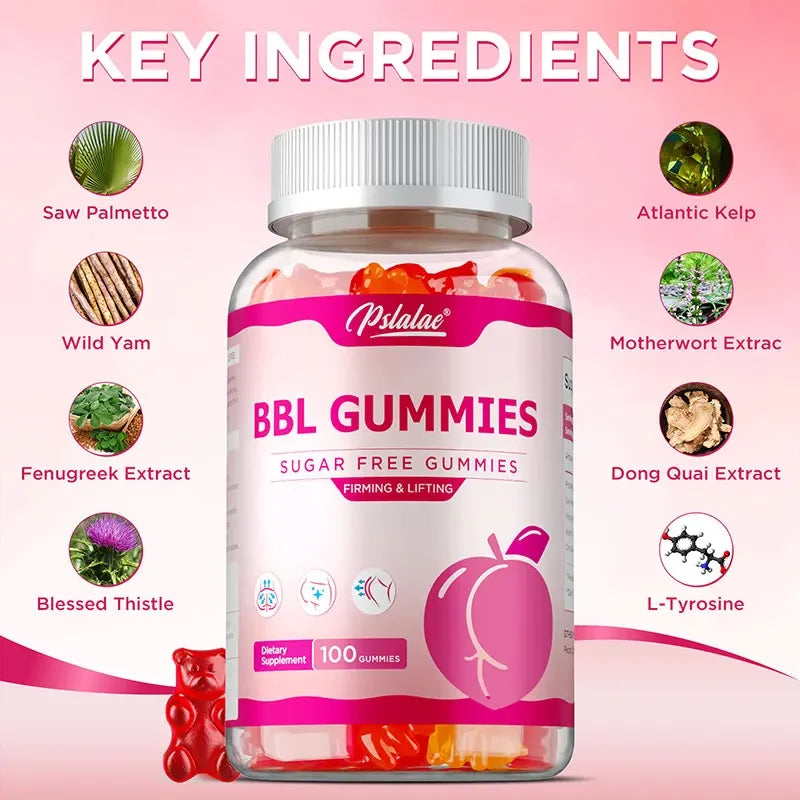 BBL Gummies - Increase Natural Curves, Promote Buttock Growth, Reduce Fat Mass and Sagging