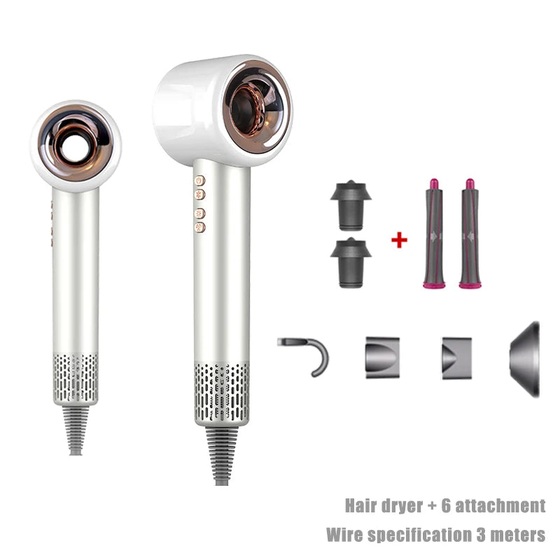 Professional Hair Dryer 1600W 220v Leafless Negative Ion Hair Dryer Home Travel Hair Styler Blow drier