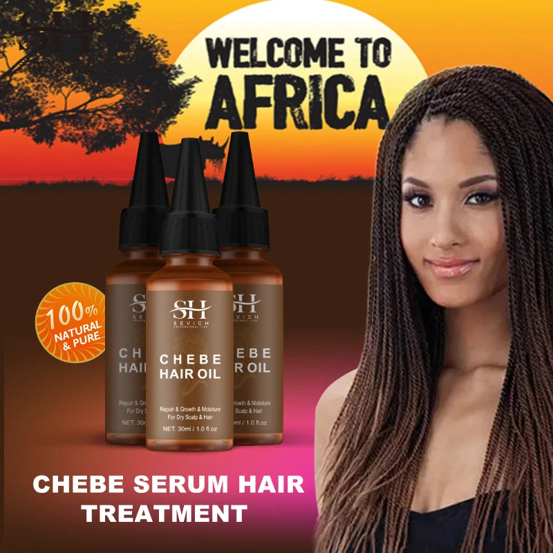 Africa Chad 100% Chebe Powder Women Traction Alopecia Treatment Oil Natural Crazy Hair Regrowth Anti Hair Break Get Rid Of Wig