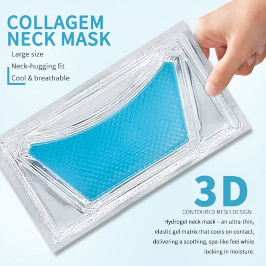 Collagen Neck Mask: Firm, Brighten & Hydrate. Anti-Aging, Tighten, Nourish, Smooth Wrinkles. Deep Moisturize for Youthful Neck S