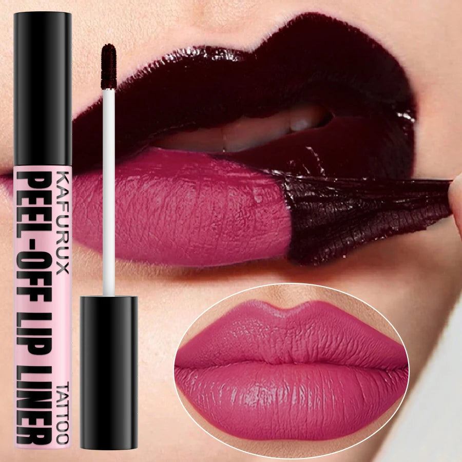 7-Color Peel-Off Lip Stain – Long-Lasting Waterproof Pink Lip Tint, Transfer Proof, Natural Makeup Lip Gloss