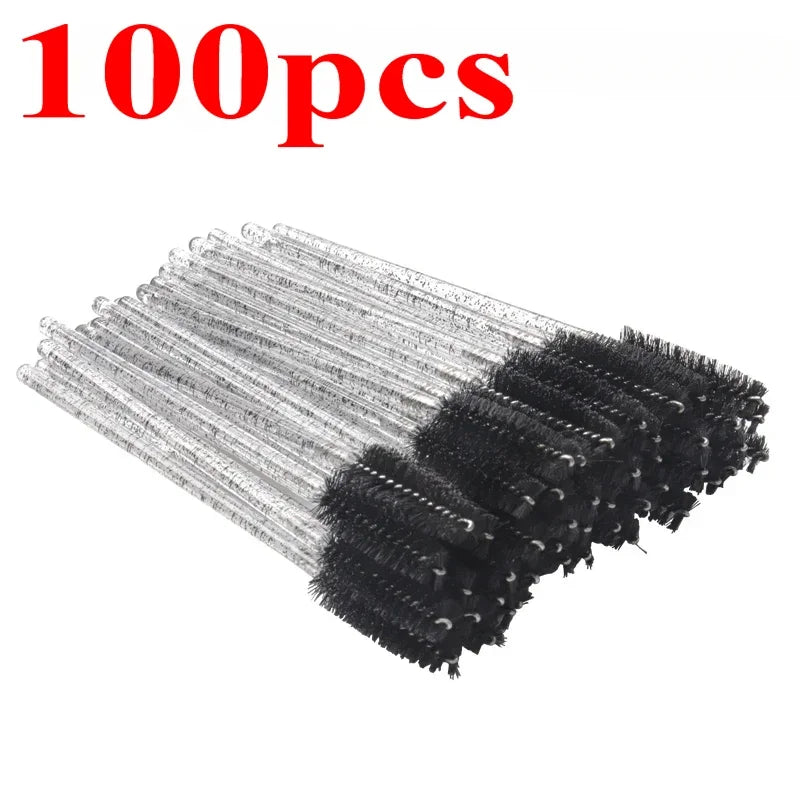 500/1000pcs Disposable Mascara Wands Eyelash Brush Spoolies for Eyebrow Eye Lash Extension Colorful Wholesale Beauty Tools
