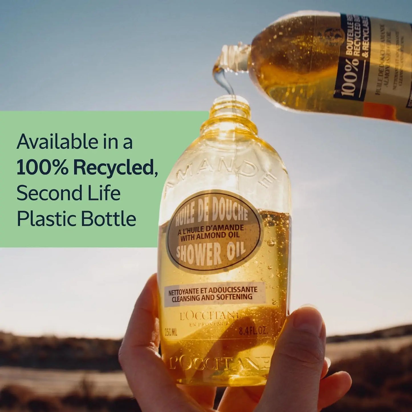 L'Occitane Almond Shower Oil: Cleanses, Softens, Milky Lather, Nourishing & Non-Drying