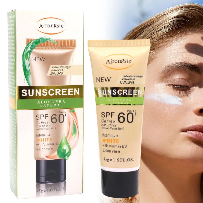 Sunscreen Spf60 Spf90 Facial Body Sun Cream Sunblock Skin Protective Oil Control Isolation Lotion Blocker Refreshing Skin Care