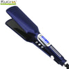 Professional Hair Straightener Titanium Plate Fast Heat Up 500F Flat Iron 2 in 1 Straightener and Curler Styling Tool