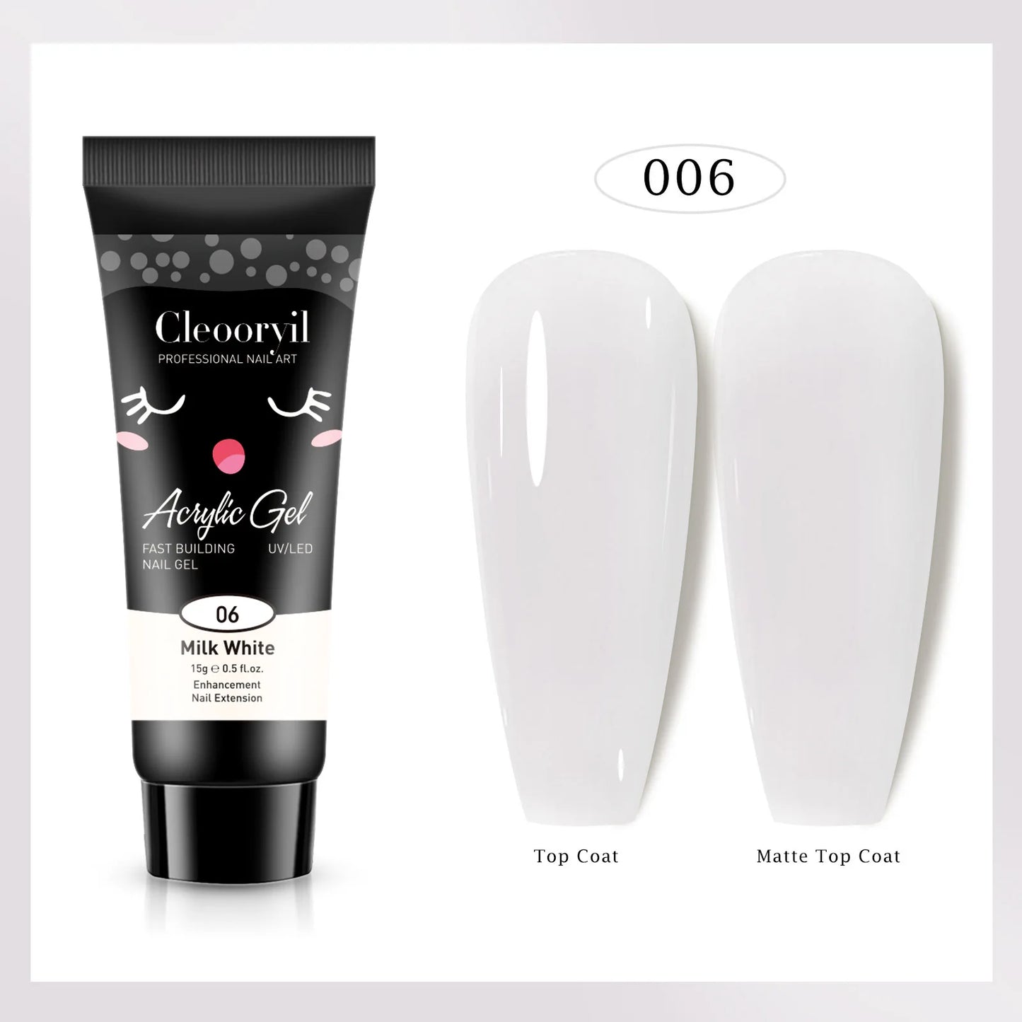 15ml Solid Extension Gel Nail Build Poly Nail Acrylic Gel Crystal Naked Color UV LED Polish Gel For Extend Nail Quick Extension