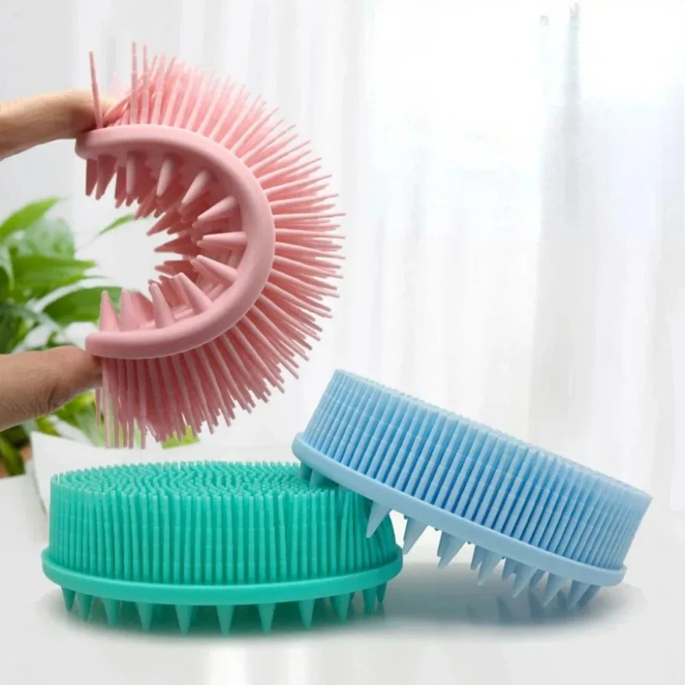 Silicone Body Brush Baby Shower Body Wash Sponge Dry Massage Bath Towel for BodyBast Silicone Body Scrubber Bath Back Scrubber