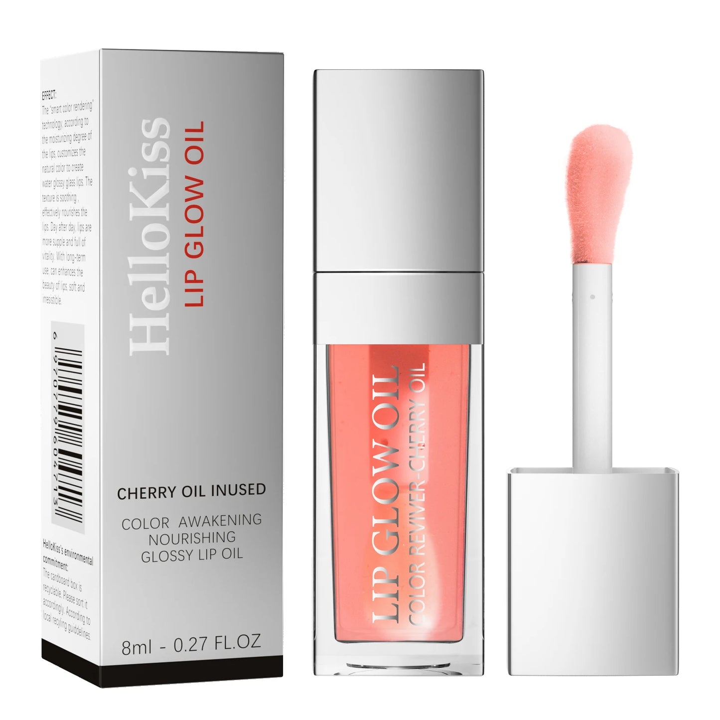 Crystal Jelly Moisturizing Lip Oil Plumping Lip Gloss Makeup Plump Lip Glow Oil Tinted Lip Plumper