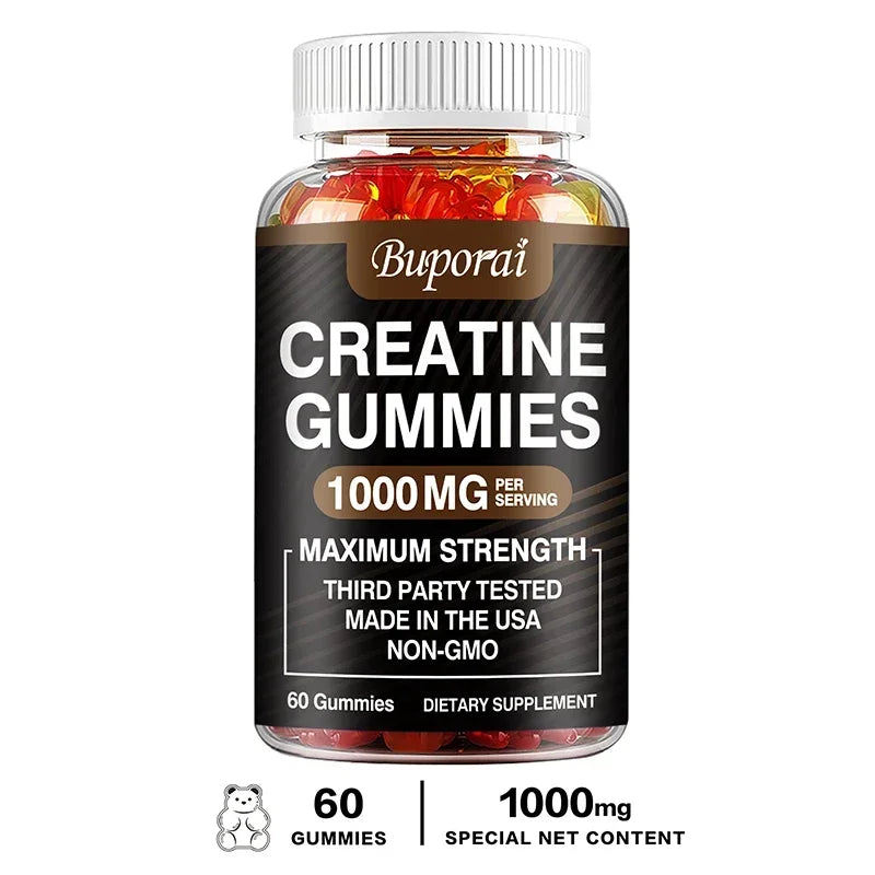 Creatine Monohydrate Gummies - Boost Energy, Build Muscle Mass, and Improve Athletic Performance