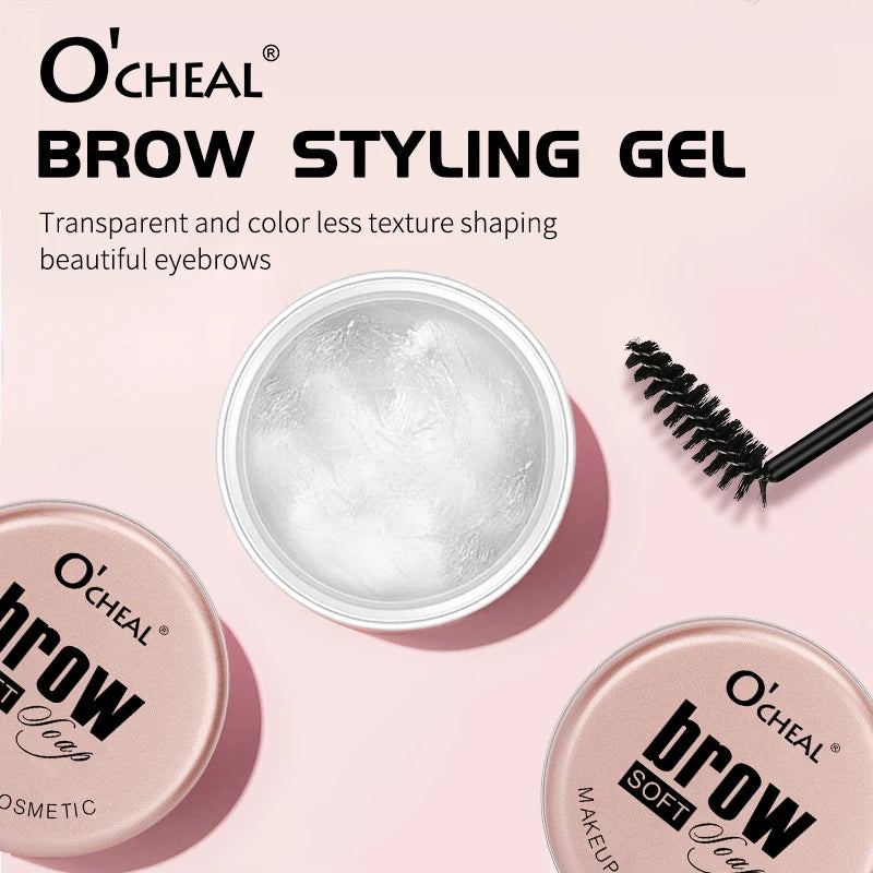 Eyebrow Styling Gel 3D Feathery Brow Wax – Waterproof, Long-Lasting, Easy-to-Wear Shaping Gel for Natural Sculpted Eyebrows Makeup
