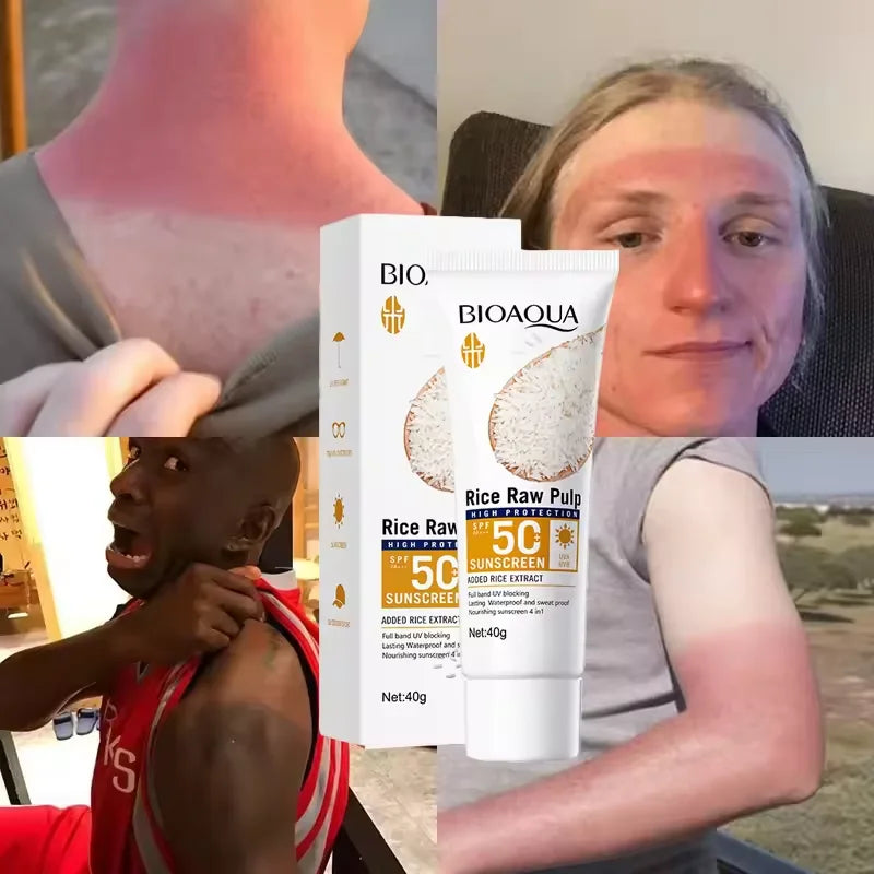 Facial & Body Sunscreen Cream SPF 50+ Body Protector Solar Lotion Long-Lasting Non-Greasy Prevent Sunburn UV Protection Sun Sunblock