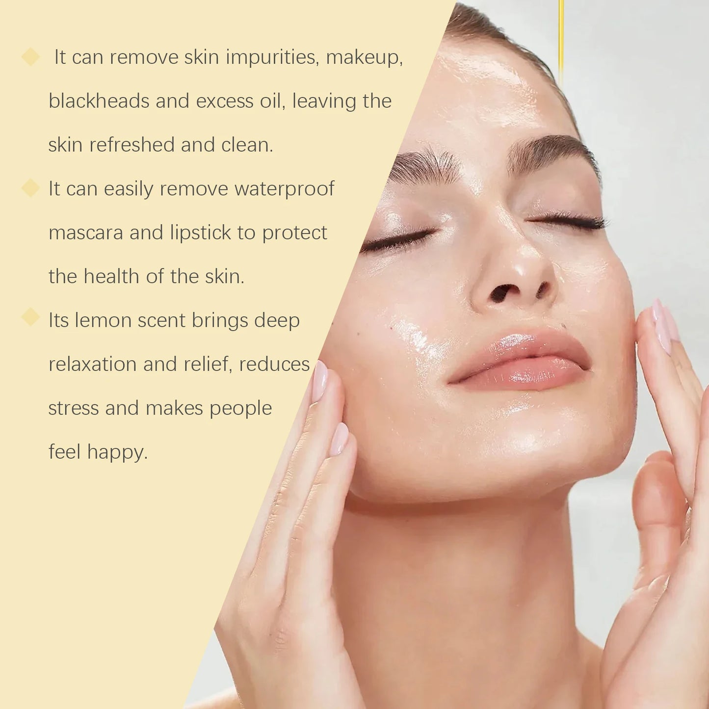 Vitamin C Cleansing Oil Makeup Remover Oil Deep Cleansing Pore Dirt Remove Blackhead Non-greasy Smooth Refreshing Cleansing Oil